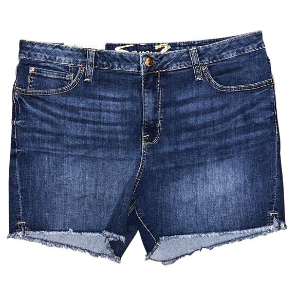 NWT Seven7 Weekend Fray Hem High-Rise Shorts Women's 16 (36X5) - Picture 1 of 9